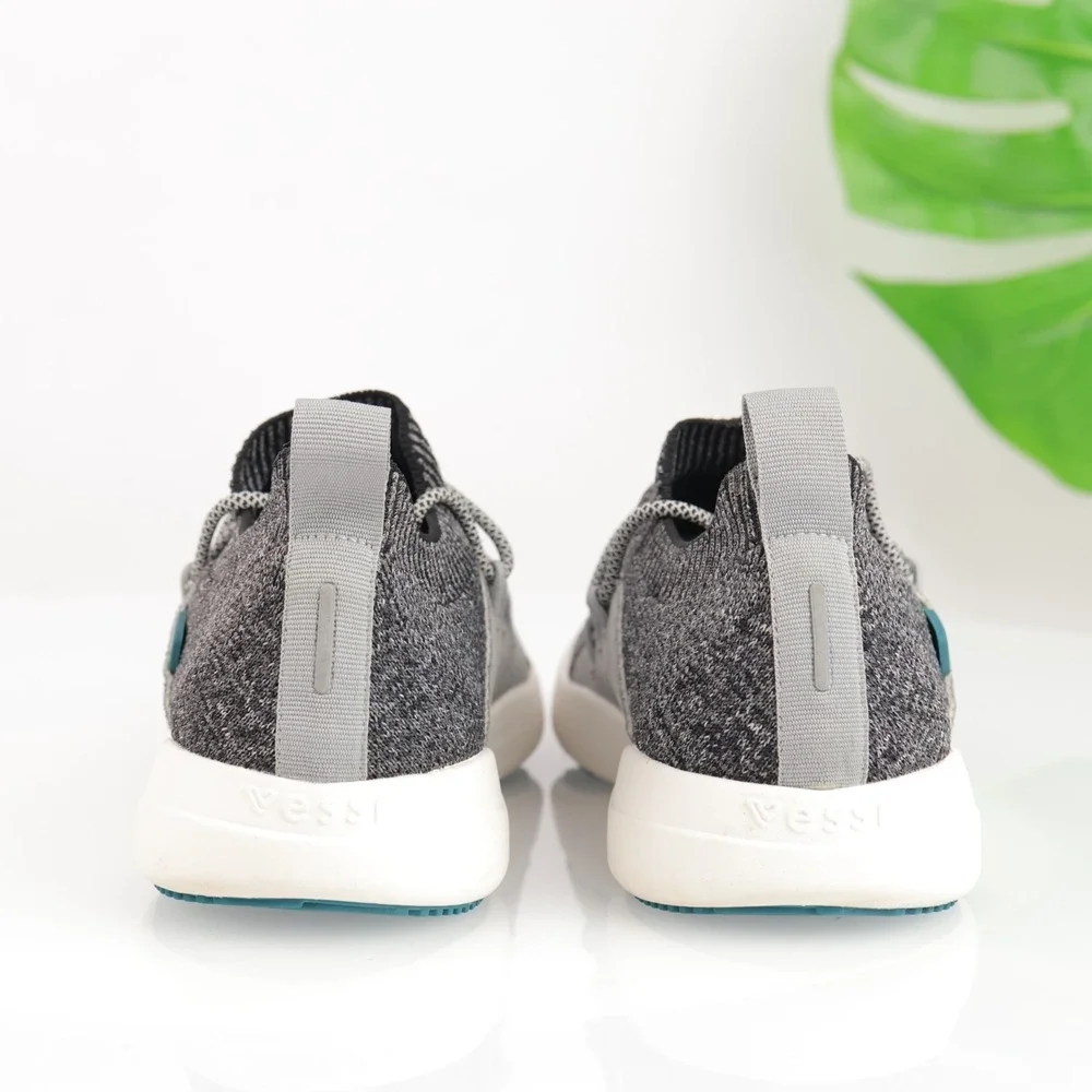 Vessi Womens Cityscape Classic Sneaker Size 7 Waterproof Gray Lace Up Knit Shoes